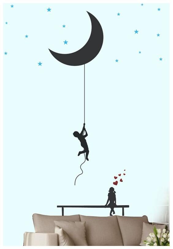 Wall Wings Bringing The Moon With A Rope As A Gift For My Lover Valentine s Day Gifting Wall Sticker
Wall Wings Bringing The Moon With A Rope As A Gift For My Lover Valentine s Day Gifting Wall Sticker