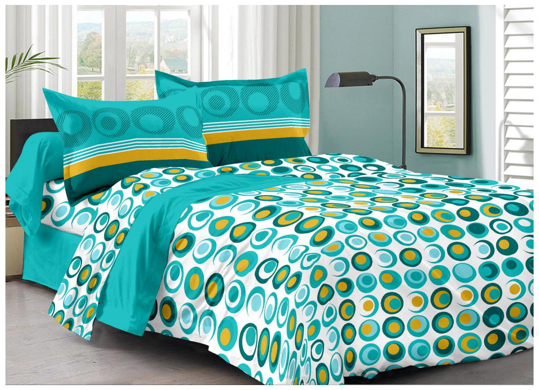 Welhouse India Cotton Polka Dot Double Size Bedsheet 180 TC ( 1 Bedsheet With 2 Pillow Covers Turquoise )
Welhouse India Cotton Polka Dot Double Size Bedsheet 180 TC ( 1 Bedsheet With 2 Pillow Covers Turquoise )