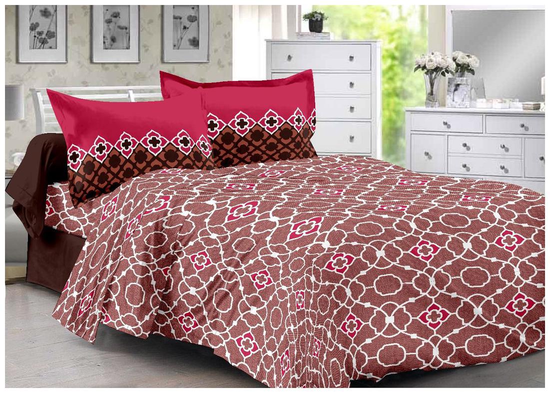 Welhouse India Cotton Floral Double Size Bedsheet 180 TC ( 1 Bedsheet With 2 Pillow Covers Red )
Welhouse India Cotton Floral Double Size Bedsheet 180 TC ( 1 Bedsheet With 2 Pillow Covers Red )