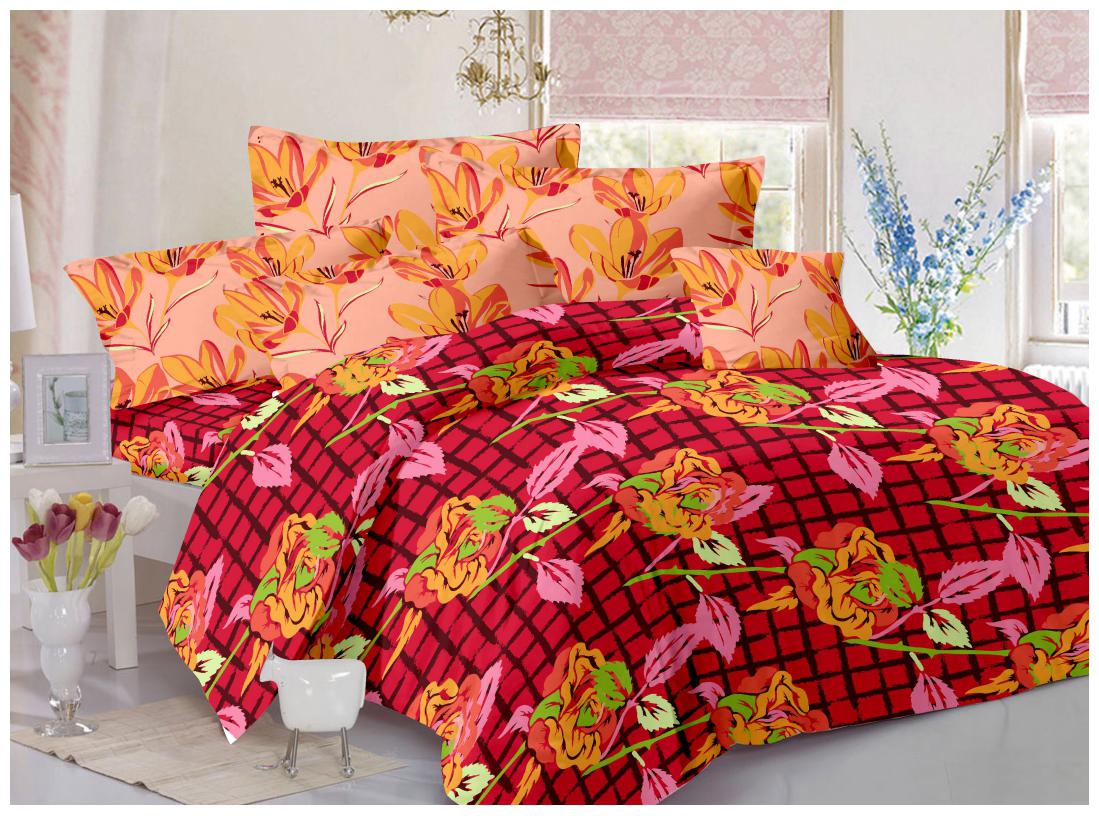 Welhouse India Cotton Floral Double Size Bedsheet 180 TC ( 1 Bedsheet With 2 Pillow Covers Red )
Welhouse India Cotton Floral Double Size Bedsheet 180 TC ( 1 Bedsheet With 2 Pillow Covers Red )