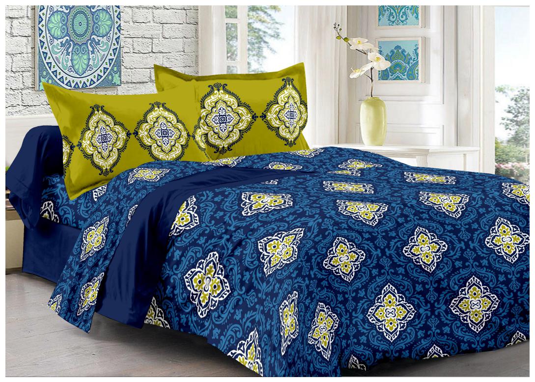 Welhouse India Cotton Floral Double Size Bedsheet 180 TC ( 1 Bedsheet With 2 Pillow Covers Blue )
Welhouse India Cotton Floral Double Size Bedsheet 180 TC ( 1 Bedsheet With 2 Pillow Covers Blue )