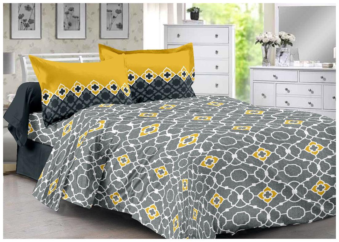Welhouse India Cotton Floral Double Size Bedsheet 180 TC ( 1 Bedsheet With 2 Pillow Covers Grey )
Welhouse India Cotton Floral Double Size Bedsheet 180 TC ( 1 Bedsheet With 2 Pillow Covers Grey )