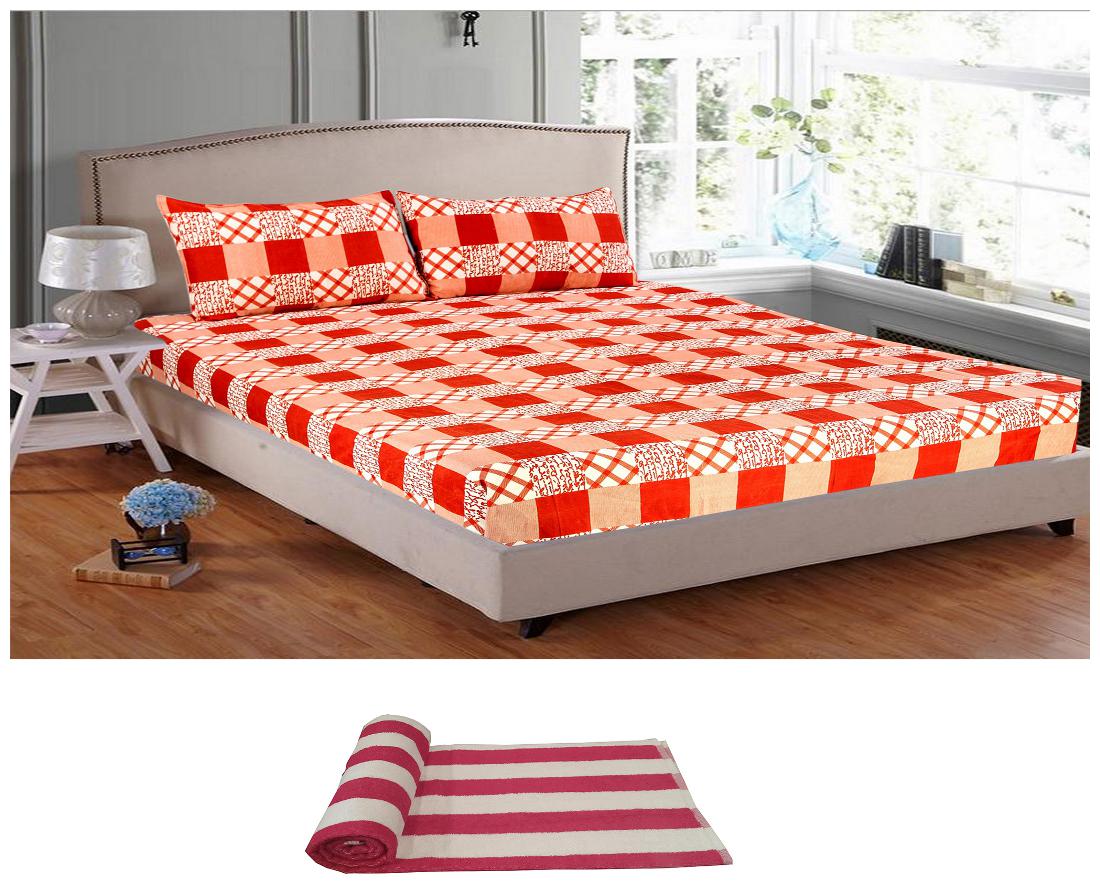 Welhouse India Microfiber Abstract Double Size Bedsheet 140 TC ( 1 Bedsheet With 2 Pillow Covers Multi )
Welhouse India Microfiber Abstract Double Size Bedsheet 140 TC ( 1 Bedsheet With 2 Pillow Covers Multi )