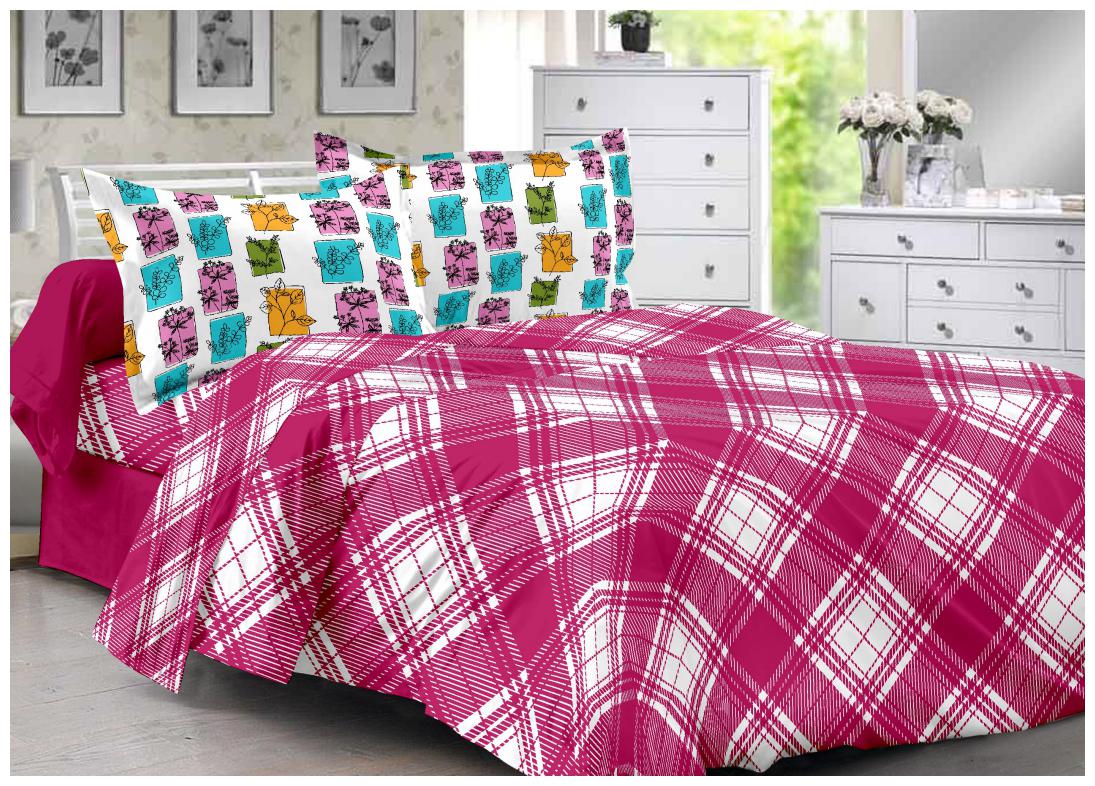 Welhouse India Cotton Checkered Double Size Bedsheet 180 TC ( 1 Bedsheet With 2 Pillow Covers Pink )
Welhouse India Cotton Checkered Double Size Bedsheet 180 TC ( 1 Bedsheet With 2 Pillow Covers Pink )
