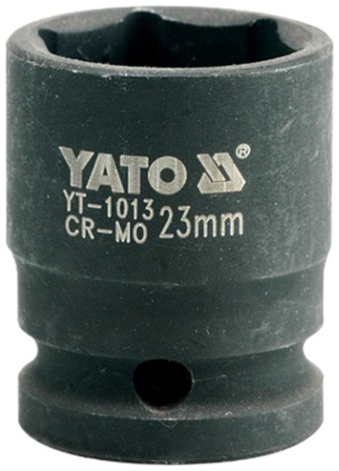 Yato YT-1013 Cold Forged CrMo 1 2 inch Drive Black Phosphated Surface Hexagonal Impact Socket-23mm Socket Set (Pack of 1)
Yato YT-1013 Cold Forged CrMo 1 2 inch Drive Black Phosphated Surface Hexagonal Impact Socket-23mm Socket Set (Pack of 1)