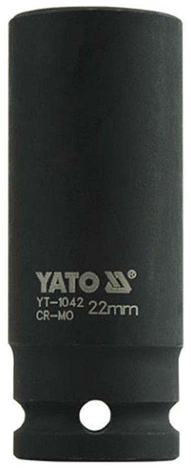 Yato YT-1042 Cold Forged CrMo 1 2 inch Drive Black Phosphated Surface AS Drive Hexagonal Deep Impact Socket Set-22mm Socket Set (Pack of 1)
Yato YT-1042 Cold Forged CrMo 1 2 inch Drive Black Phosphated Surface AS Drive Hexagonal Deep Impact Socket Set-22mm Socket Set (Pack of 1)