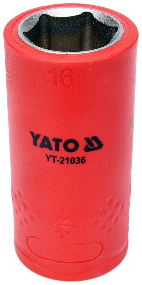 YATO YT-21016 Chrome-vanadium with insulation up to 1000 V Socket Set (Pack of 1)
YATO YT-21016 Chrome-vanadium with insulation up to 1000 V Socket Set (Pack of 1)