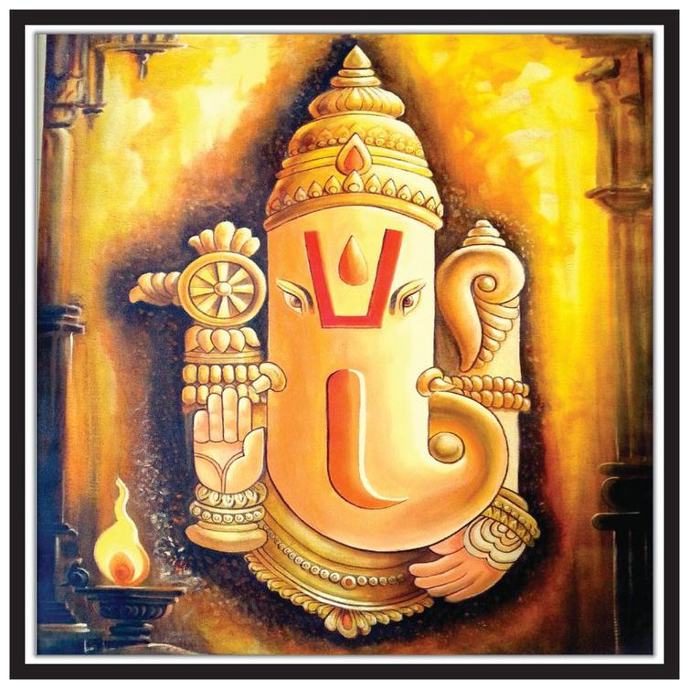 Yogine Beautiful Modern Art Lord Ganesha Painting Self Adhesive Unframed Rolled Sticker Gift For Occasions Size -12 in x 12 in Multicolour
Yogine Beautiful Modern Art Lord Ganesha Painting Self Adhesive Unframed Rolled Sticker Gift For Occasions Size -12 in x 12 in Multicolour
