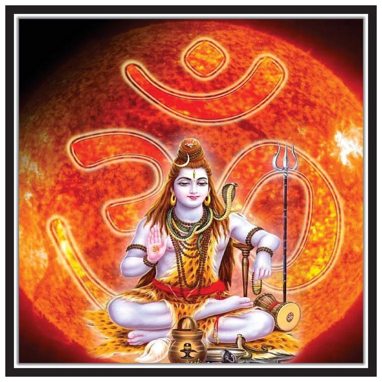 Yogine Paper Poster Wall Sticker Print Decor Print Of Lord Shiva Sitting Om Symbol In Background Size -12 in x 12 in Red
Yogine Paper Poster Wall Sticker Print Decor Print Of Lord Shiva Sitting Om Symbol In Background Size -12 in x 12 in Red