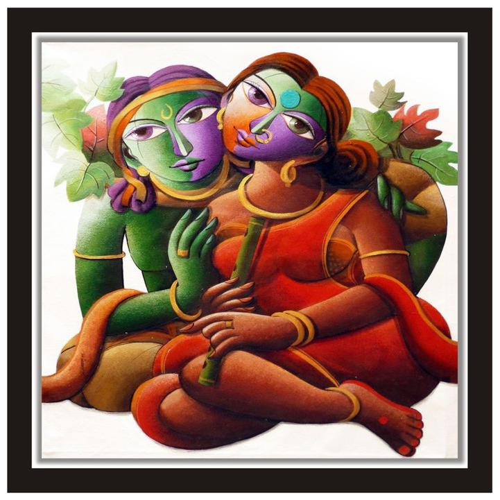 Yogine Paper Poster Wall Sticker Print Decor Print Of Radha Krishna Poster Size -12 in x 12 in Multicolour
Yogine Paper Poster Wall Sticker Print Decor Print Of Radha Krishna Poster Size -12 in x 12 in Multicolour