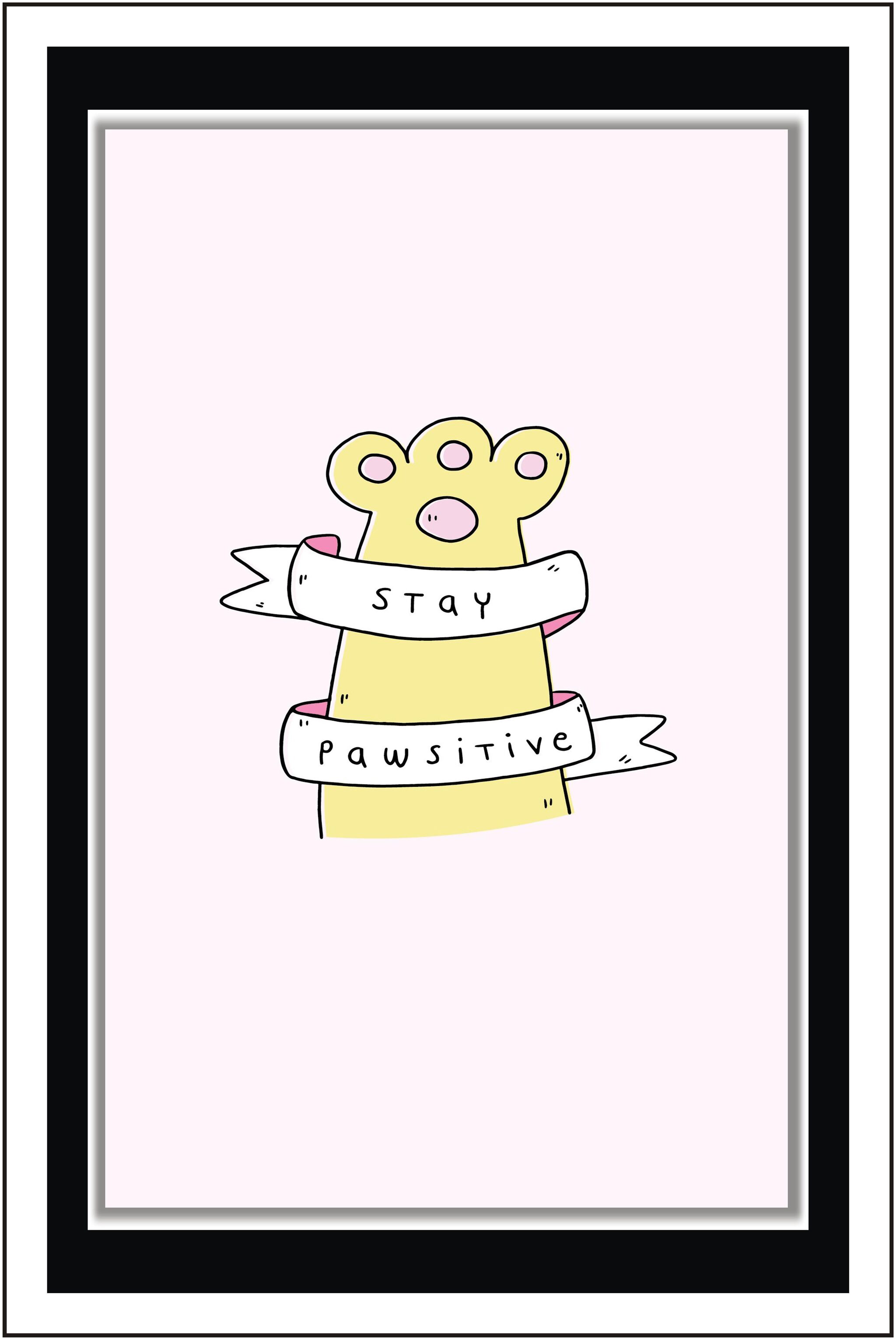 Yogine Stay pawsitive - Paper Poster Wall Sticker Print Decor Print - Unframed Rolled -12 inches x 18 inches
Yogine Stay pawsitive - Paper Poster Wall Sticker Print Decor Print - Unframed Rolled -12 inches x 18 inches
