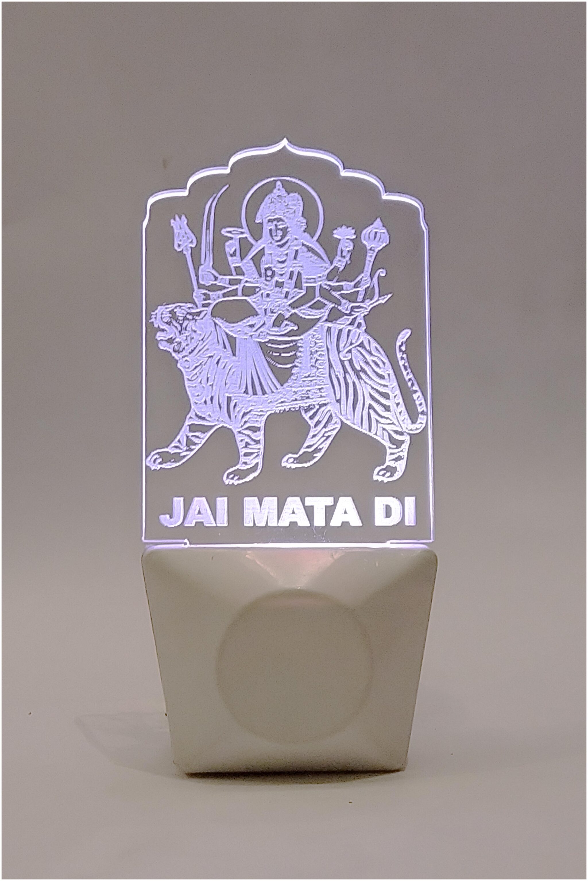Yonker LED Acrylic Jai MATA Di Shera Wali Mata Vaishno Devi Plug in Night Lamp Color Changing LED Decoration for Bedroom Corridor Living Room Shrine Temple Festivals Night Lamp
Yonker LED Acrylic Jai MATA Di Shera Wali Mata Vaishno Devi Plug in Night Lamp Color Changing LED Decoration for Bedroom Corridor Living Room Shrine Temple Festivals Night Lamp