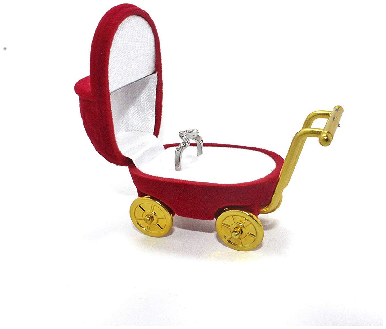 1 pc Red Velvet Stroller Ring Box (Gift Engagement) Box Fashion Engagement Wedding Velvet Ring Box Gift Box for Engagement
1 pc Red Velvet Stroller Ring Box (Gift Engagement) Box Fashion Engagement Wedding Velvet Ring Box Gift Box for Engagement