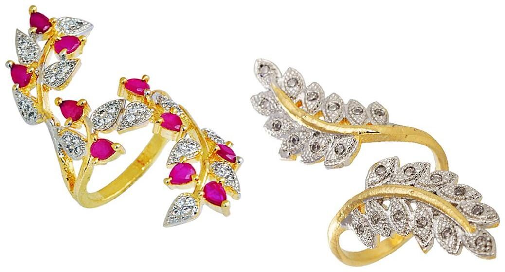Aabhu American Diamond Modish Combo of 2 Party Wear Finger Rings Jewellery For Women And Girls
Aabhu American Diamond Modish Combo of 2 Party Wear Finger Rings Jewellery For Women And Girls