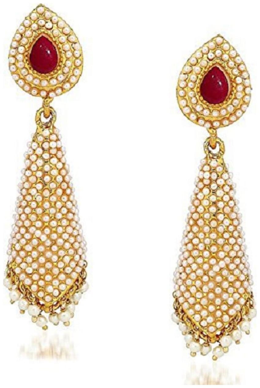 Aabhu Bollywood Inspired Pearl Polki Stylish Fancy Party Wear Traditional Jhumki Jhumka Earrings Jewellery For Girls And Women
Aabhu Bollywood Inspired Pearl Polki Stylish Fancy Party Wear Traditional Jhumki Jhumka Earrings Jewellery For Girls And Women