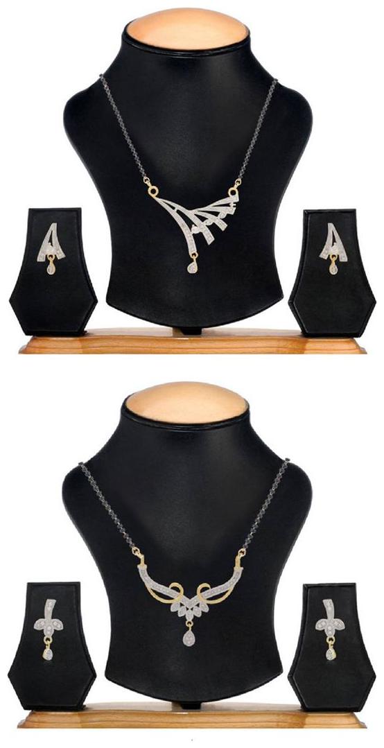 Aabhu Fashionable Combo of 2 Mangalsutra with Earrings Pair Jewellery Set for Women
Aabhu Fashionable Combo of 2 Mangalsutra with Earrings Pair Jewellery Set for Women