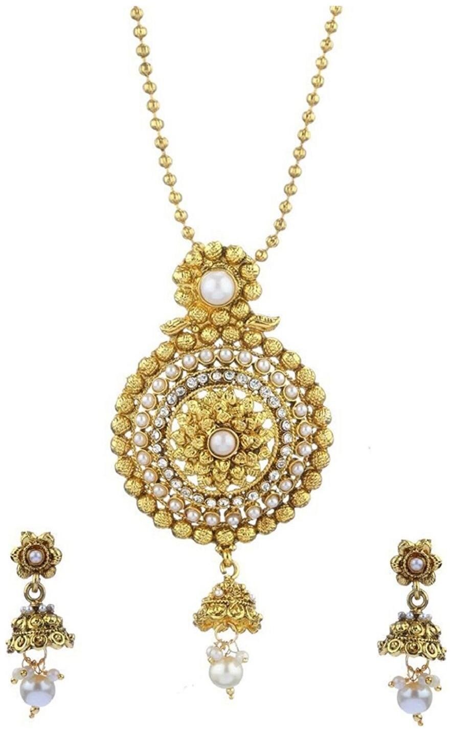 Aabhu Gold Plated Long Pendant Necklace Jewllery Set Haram Mala With Earrings Jewellery For Women And Girl
Aabhu Gold Plated Long Pendant Necklace Jewllery Set Haram Mala With Earrings Jewellery For Women And Girl