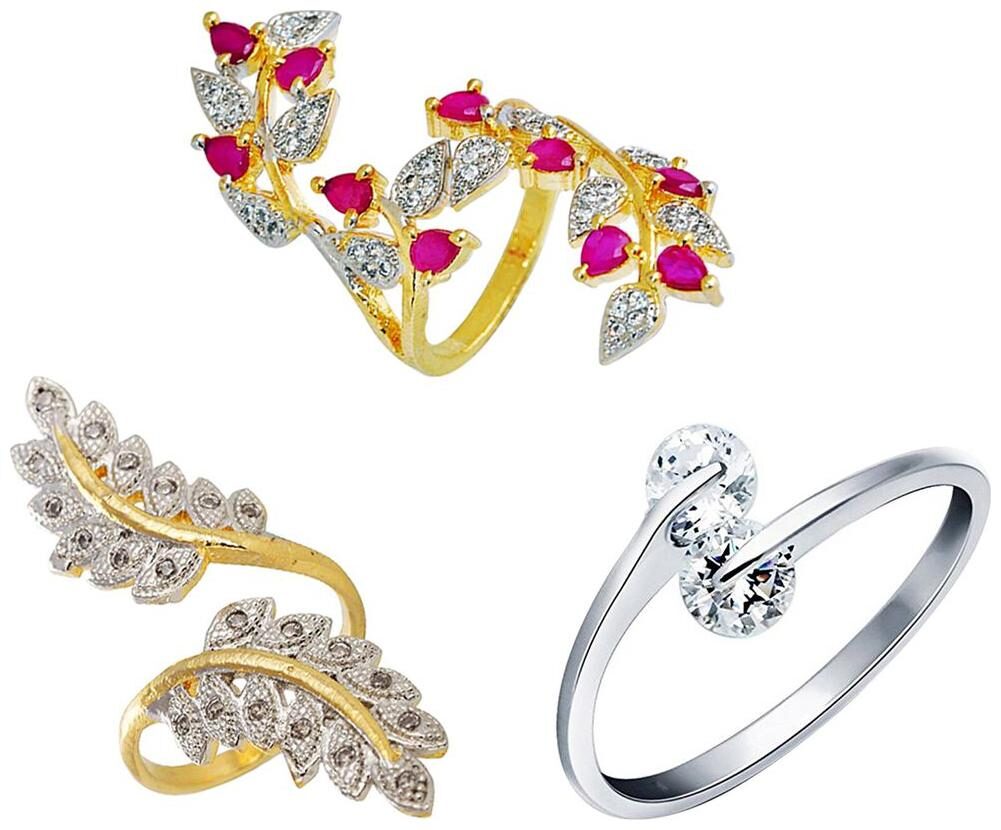Aabhu Modish Combo of 3 Party Wear Finger Rings Jewellery For Women And Girls
Aabhu Modish Combo of 3 Party Wear Finger Rings Jewellery For Women And Girls
