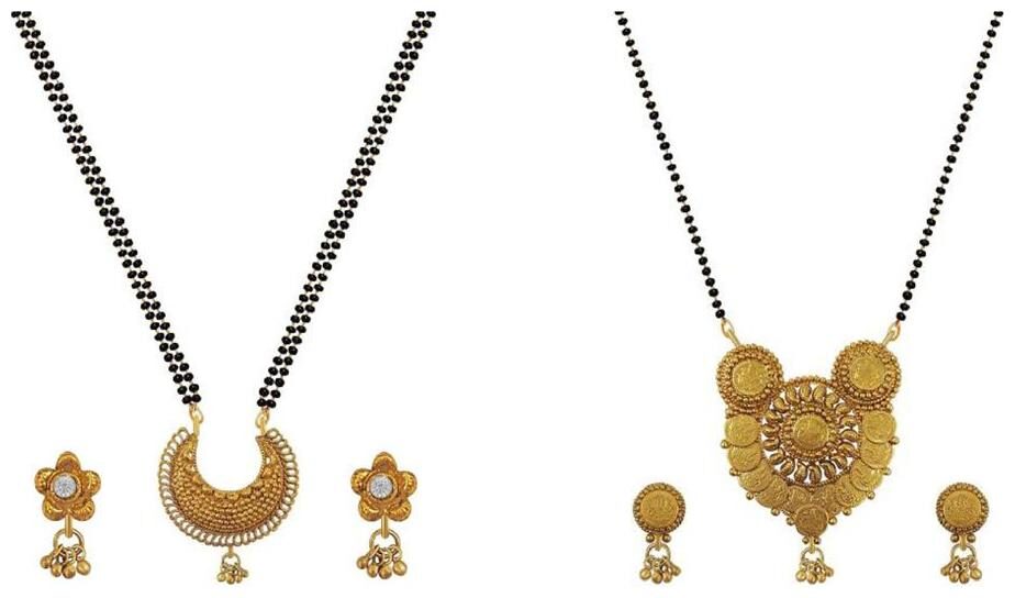 Aabhu Traditional Combo of 2 Mangalsutra with Chain and Earrings Jewellery Set for Women
Aabhu Traditional Combo of 2 Mangalsutra with Chain and Earrings Jewellery Set for Women