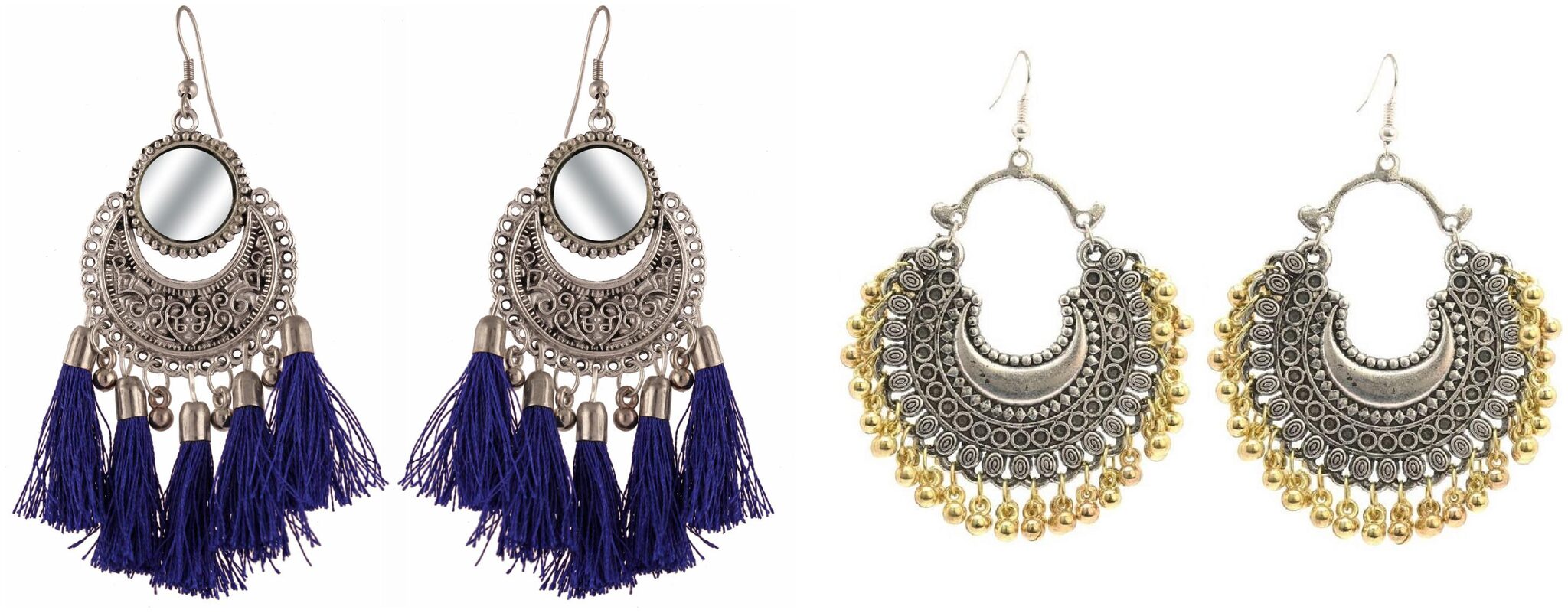 Alcove Pack of Two Fashionable Earrings For Women Girls Antique Ethnic (AS SHOW IN PICTURE)
Alcove Pack of Two Fashionable Earrings For Women Girls Antique Ethnic (AS SHOW IN PICTURE)