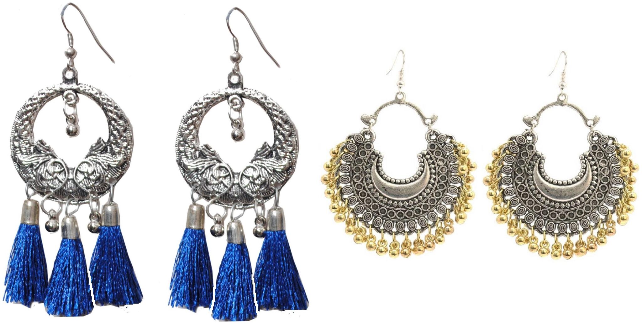 Alcove Pack of Two Fashionable Earrings For Women Girls Antique Ethnic (AS SHOW IN PICTURE)
Alcove Pack of Two Fashionable Earrings For Women Girls Antique Ethnic (AS SHOW IN PICTURE)