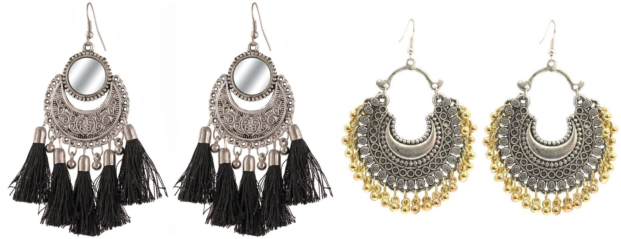 Alcove Pack of Two Fashionable Earrings For Women Girls Antique Ethnic (AS SHOW IN PICTURE)
Alcove Pack of Two Fashionable Earrings For Women Girls Antique Ethnic (AS SHOW IN PICTURE)