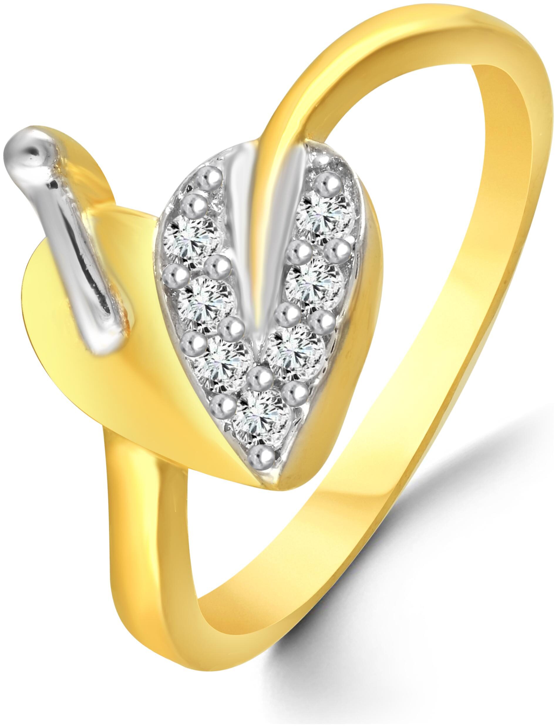 Attractive Heart Diamond Studded Gold Plated Alloy Brass Cz American Diamond Finger Ring for Women Girls
Attractive Heart Diamond Studded Gold Plated Alloy Brass Cz American Diamond Finger Ring for Women Girls
