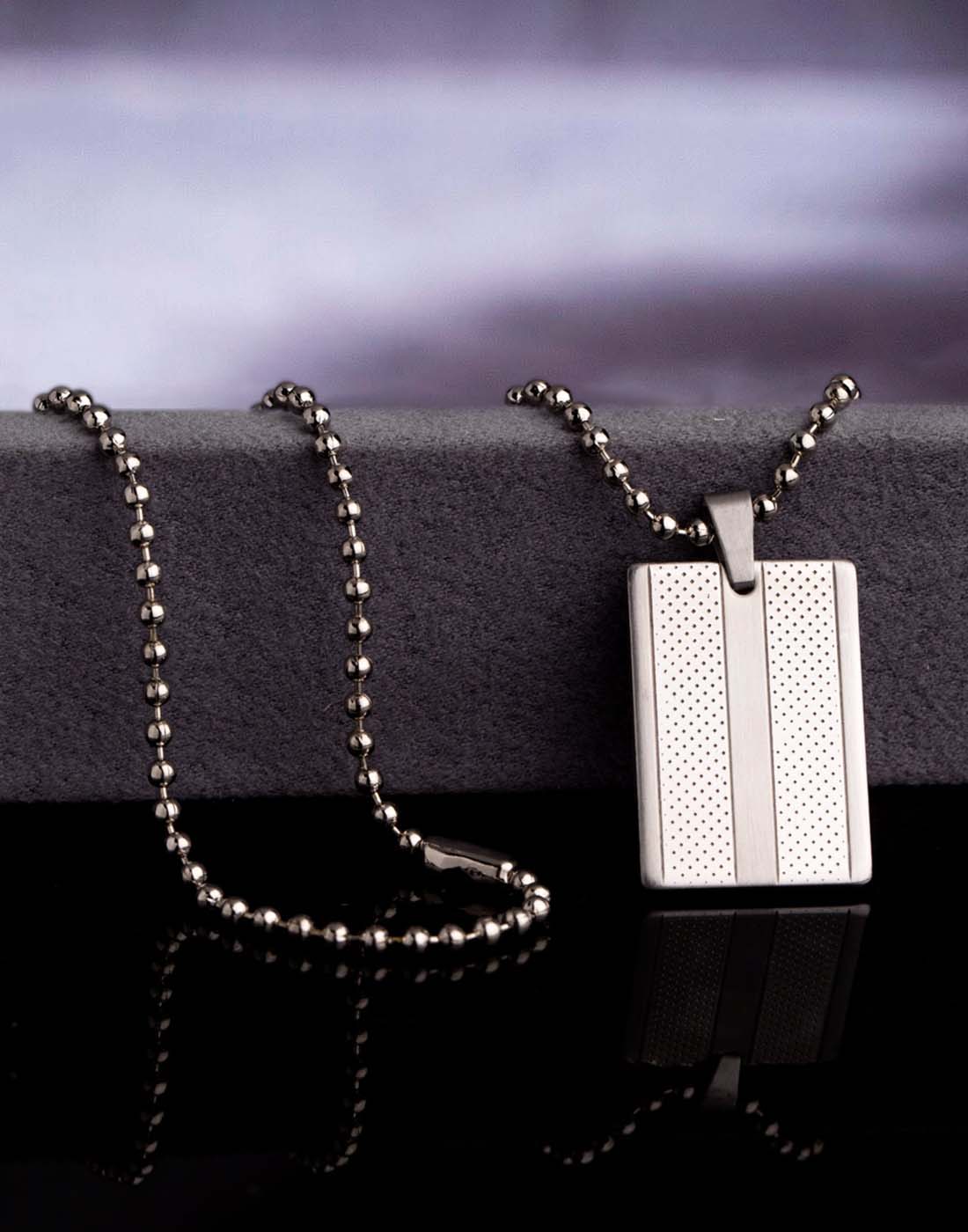 Dare by Voylla Faith and Trust Classy Silver Plated Pendant