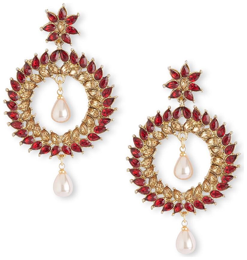 DC Stylish Gold Plated Latest Design Stone Studded Pearl Earring for Women and Girls DH-ER-710
DC Stylish Gold Plated Latest Design Stone Studded Pearl Earring for Women and Girls DH-ER-710