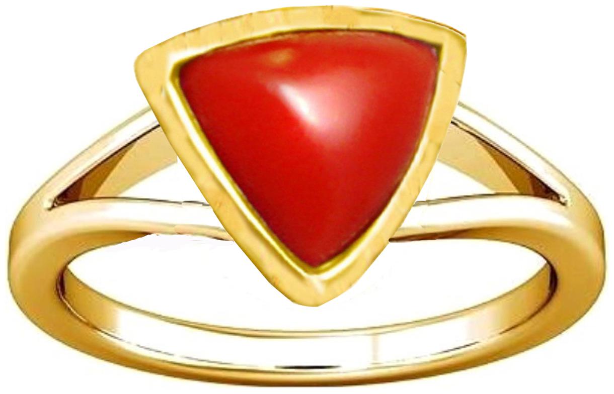 Divya Shakti 7 25-7 50 Ratti Triangle Red Coral Moonga Gemstone Panchadhatu Ring AAA Quality
Divya Shakti 7 25-7 50 Ratti Triangle Red Coral Moonga Gemstone Panchadhatu Ring AAA Quality