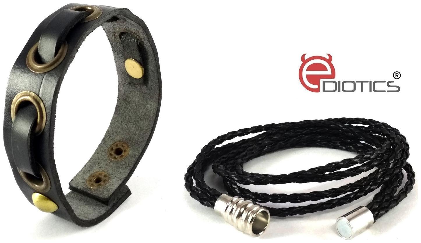 Ediotics Trendy Stylish Handcrafted Leather Wrist Band Bracelets Combo for Men (Code MB4 MB9)
Ediotics Trendy Stylish Handcrafted Leather Wrist Band Bracelets Combo for Men (Code MB4 MB9)