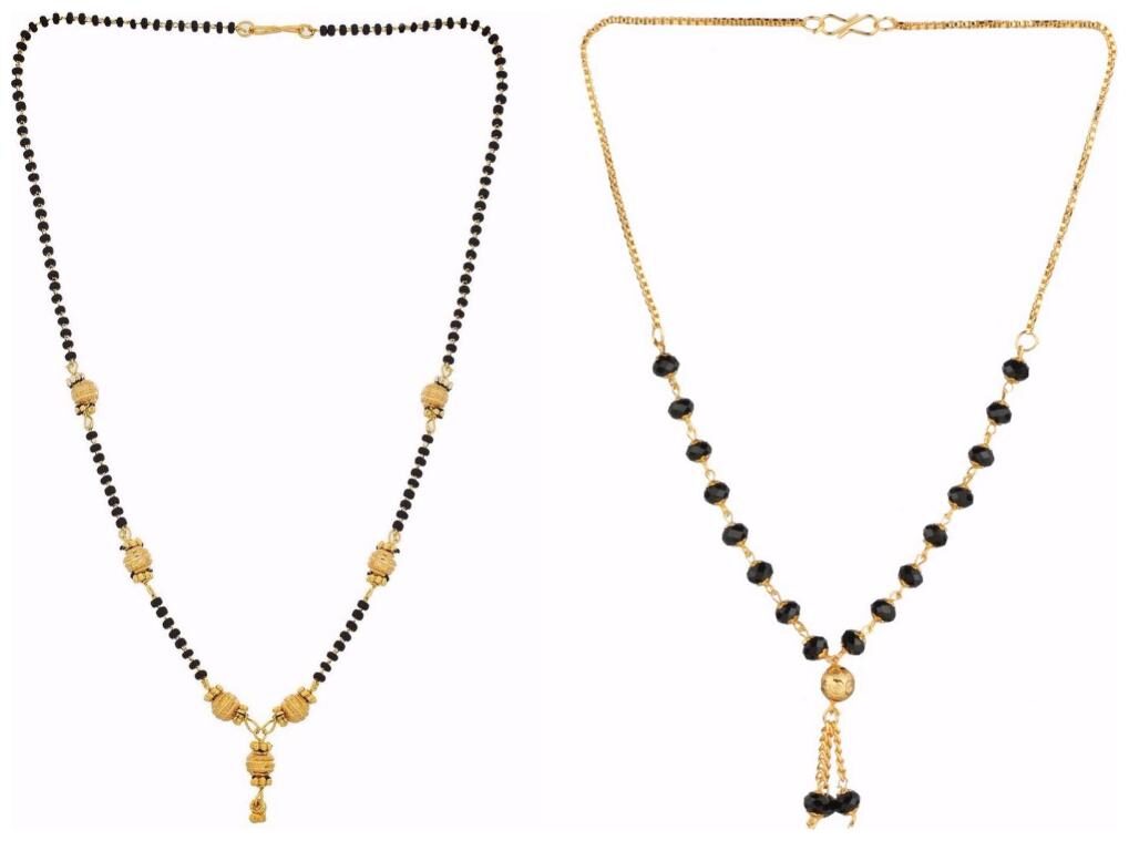 Efulgenz Designer Combo of Ethnic Traditional Gold Plated Mangalsutra Pendant with Chain for Women
Efulgenz Designer Combo of Ethnic Traditional Gold Plated Mangalsutra Pendant with Chain for Women
