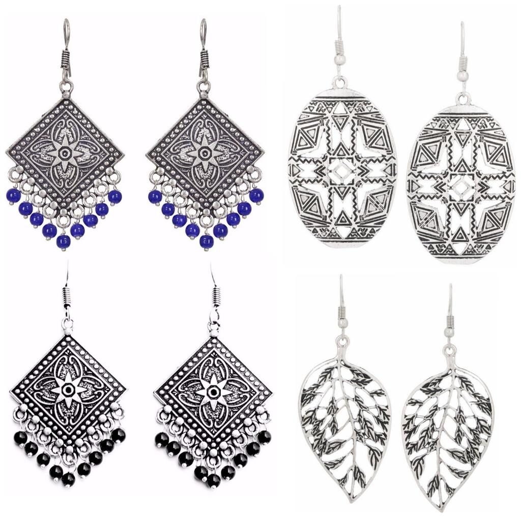 Efulgenz Jewellery Combo Designer Fancy Party Wear Trendy Stylish Dangler Earrings for Girls and Women
Efulgenz Jewellery Combo Designer Fancy Party Wear Trendy Stylish Dangler Earrings for Girls and Women