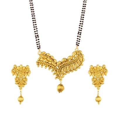 Etnico Traditional Ethnic One Gram Gold Plated Mangalsutra Jewellery set with Earrings for Women D053
Etnico Traditional Ethnic One Gram Gold Plated Mangalsutra Jewellery set with Earrings for Women D053