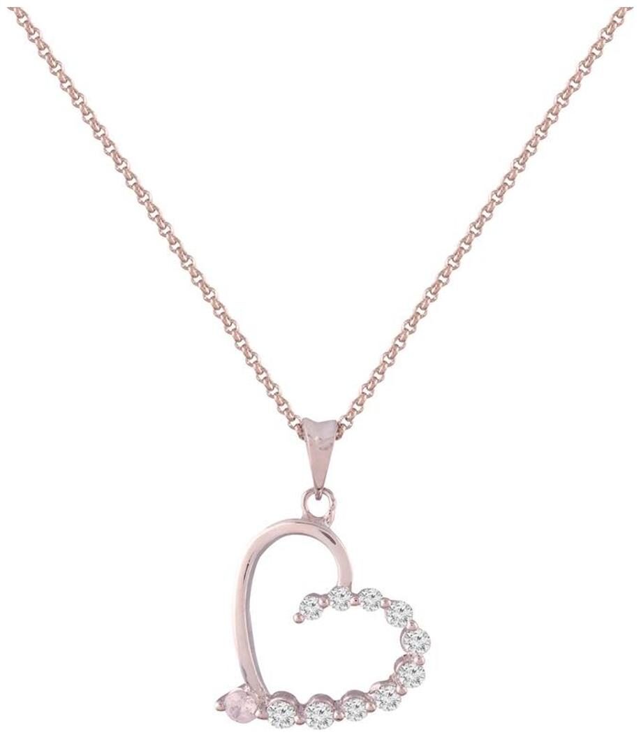 Etnico Valentines Collection American Diamond CZ Heart Pendant with Chain For Women
Etnico Valentines Collection American Diamond CZ Heart Pendant with Chain For Women