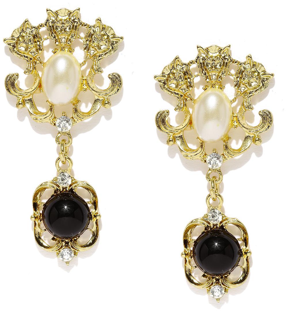 Fabula Jewellery Black White Crystal Pearls Statement Fashion Drop Earrings For Women Girls
Fabula Jewellery Black White Crystal Pearls Statement Fashion Drop Earrings For Women Girls