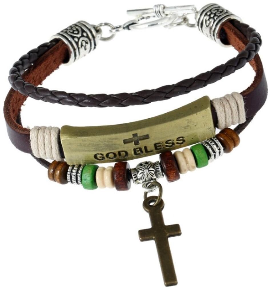 Fashion for sure Handmade beaded bracelet alloy cross real leather bracelet (J134)
Fashion for sure Handmade beaded bracelet alloy cross real leather bracelet (J134)