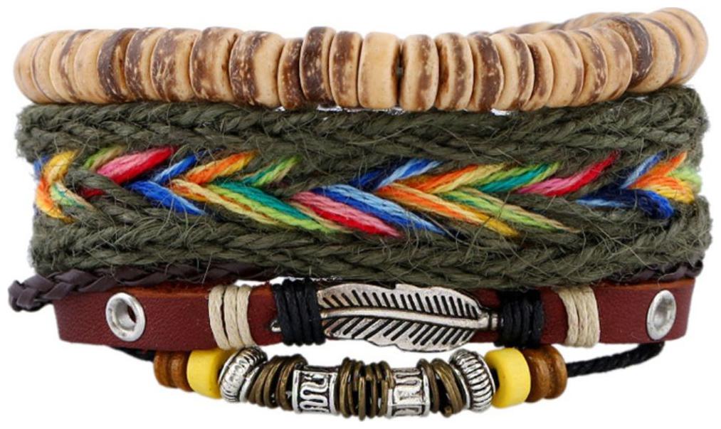 Fashion for sure restoring ancient ways hand-woven multi-layer leather bracelet adorn article (J110)
Fashion for sure restoring ancient ways hand-woven multi-layer leather bracelet adorn article (J110)
