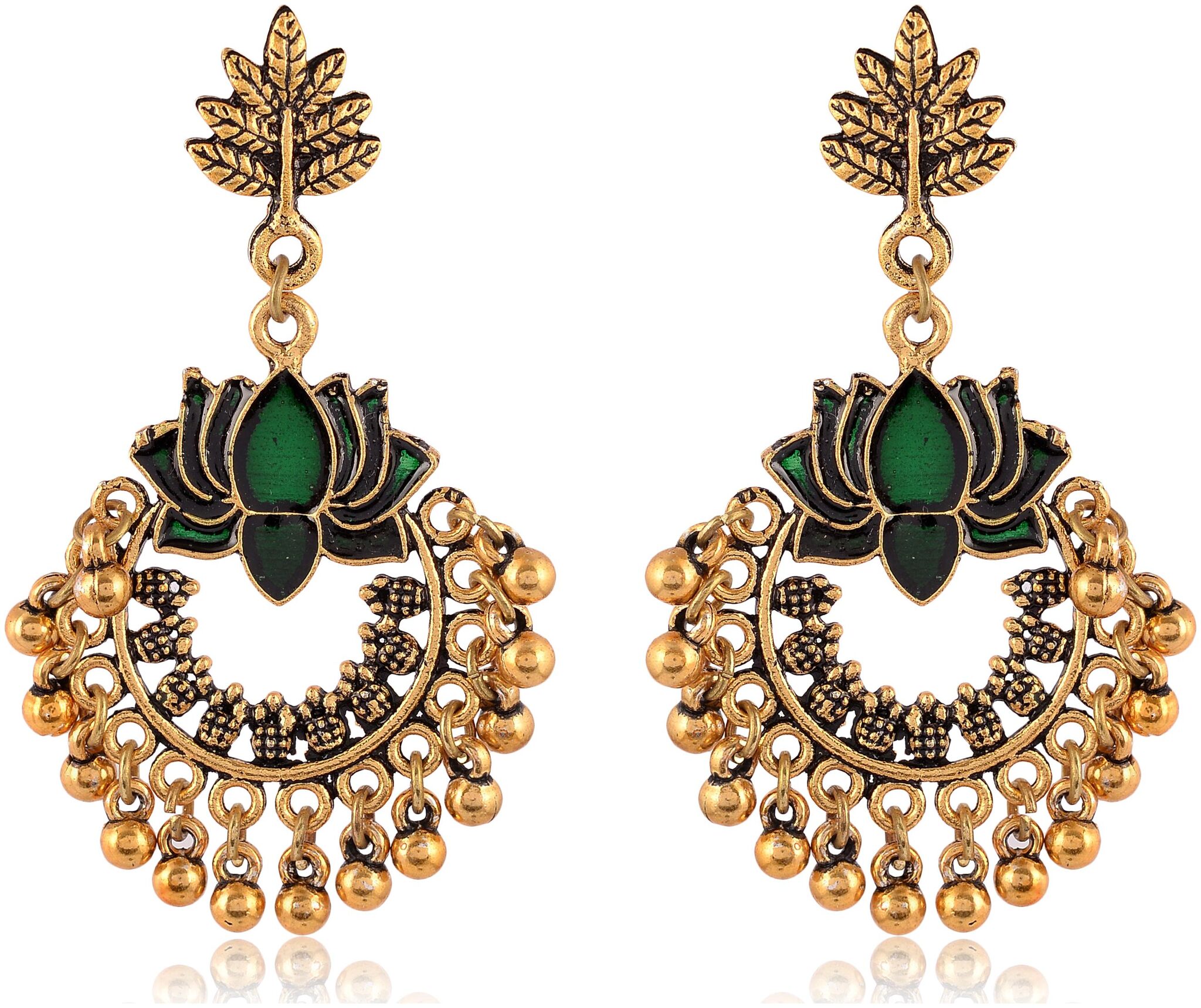 Fashion for sure Gold and Green Brass Dangle and Drop Earrings For Women (E404)
Fashion for sure Gold and Green Brass Dangle and Drop Earrings For Women (E404)