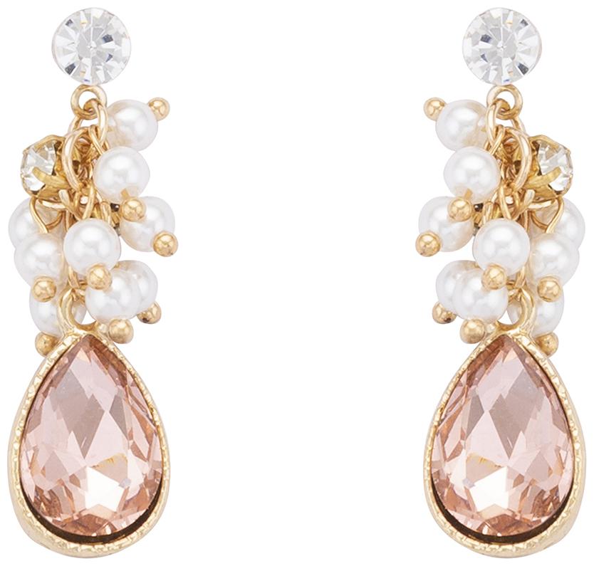 Globus Gold Stones and Beads Drop Earrings
Globus Gold Stones and Beads Drop Earrings