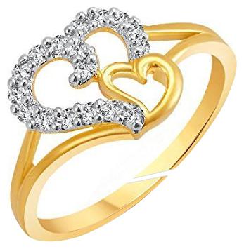 Jewellery For Women American Diamond 2Heart Gold Plated Adjustable Finger Ring For Girls And Women s (Free Size)
Jewellery For Women American Diamond 2Heart Gold Plated Adjustable Finger Ring For Girls And Women s (Free Size)