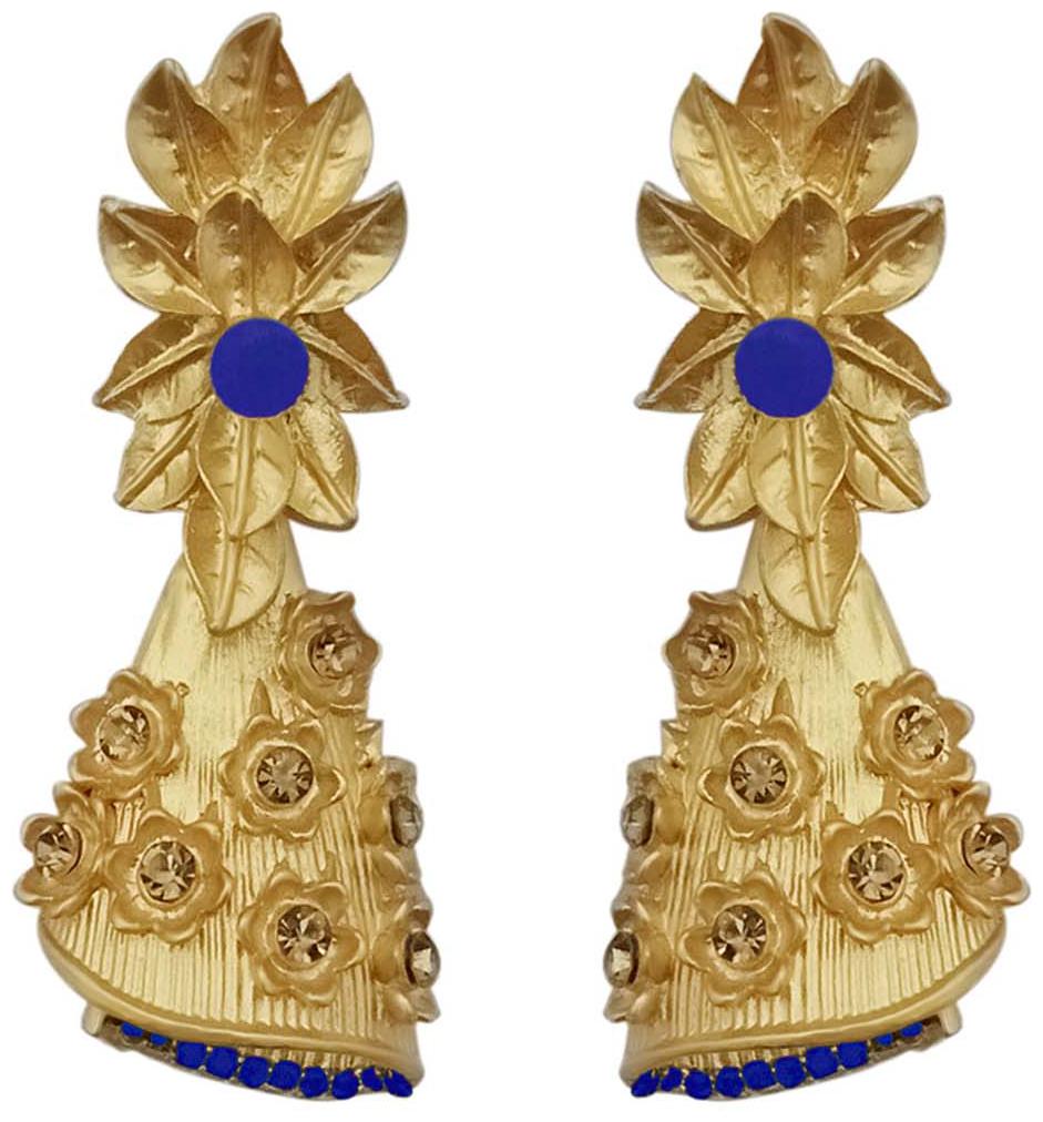 JewelMaze Blue Austrian Stone Pearl Drop Gold Plated Dangler Earrings-1313114A
JewelMaze Blue Austrian Stone Pearl Drop Gold Plated Dangler Earrings-1313114A