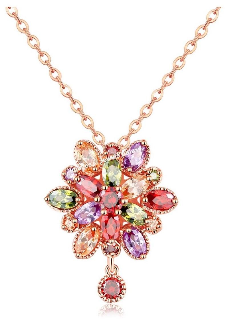 Jewels Galaxy Swarovski Elements Exclusive Sparkling Floral Design 18K Rosegold Plated Magnificent Pendant For Women Girls
Jewels Galaxy Swarovski Elements Exclusive Sparkling Floral Design 18K Rosegold Plated Magnificent Pendant For Women Girls