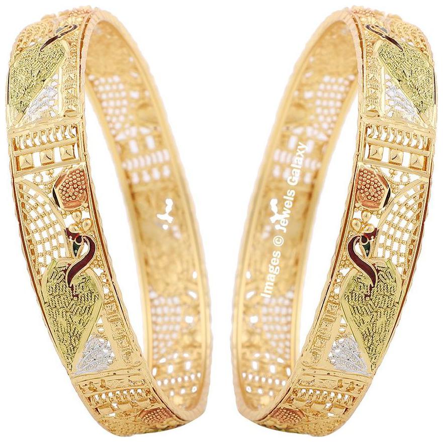 Jewels Galaxy Incredibly Mayur Designer Multicolor Broad Bangle Set For Women Girls - Set of 2
Jewels Galaxy Incredibly Mayur Designer Multicolor Broad Bangle Set For Women Girls - Set of 2