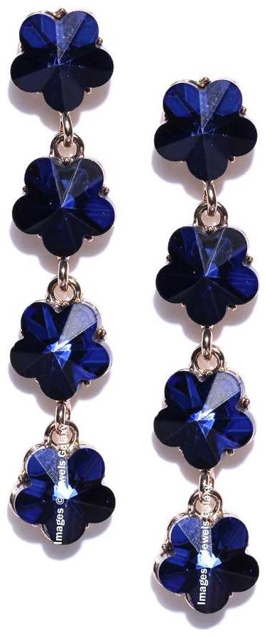 Jewels Galaxy Colourful Ravishing Crystal Floral Drop Gold Plated Fabulous Royal Blue Earrings For Women Girls
Jewels Galaxy Colourful Ravishing Crystal Floral Drop Gold Plated Fabulous Royal Blue Earrings For Women Girls