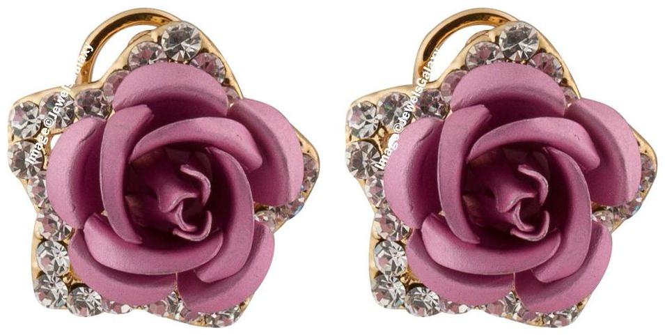 Jewels Galaxy Exclusive Luxuria Edition Decent Rose Design American Diamond Pink Clip-on Mesmerizing Gold Plated Earrings For Women Girls
Jewels Galaxy Exclusive Luxuria Edition Decent Rose Design American Diamond Pink Clip-on Mesmerizing Gold Plated Earrings For Women Girls