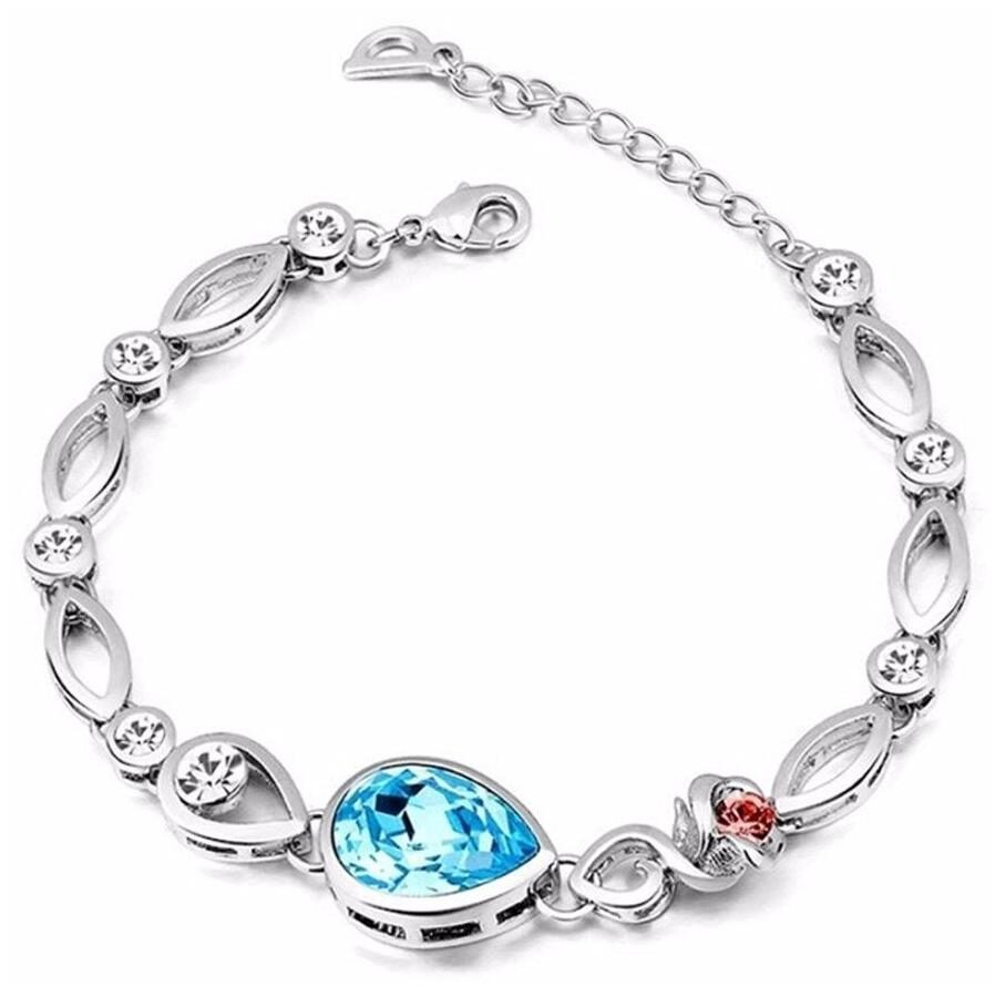Jewels Galaxy Swarovski Elements Sparkling Multicolor Rose Designer Platinum Plated Glorious Adjustable Bracelet For Women Girls
Jewels Galaxy Swarovski Elements Sparkling Multicolor Rose Designer Platinum Plated Glorious Adjustable Bracelet For Women Girls