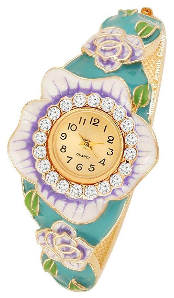 Jewels Galaxy Exclusive Enamel AD Luxuria Gold Plated Rose Designer Bracelet For Women Girls
Jewels Galaxy Exclusive Enamel AD Luxuria Gold Plated Rose Designer Bracelet For Women Girls