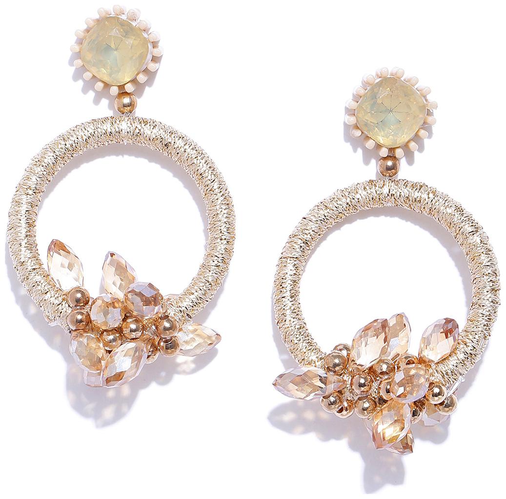 Jewels Galaxy Luxuria Edition Elegant Circular Design Crystal Gold Plated Fascinating Drop Earrings For Women Girls
Jewels Galaxy Luxuria Edition Elegant Circular Design Crystal Gold Plated Fascinating Drop Earrings For Women Girls