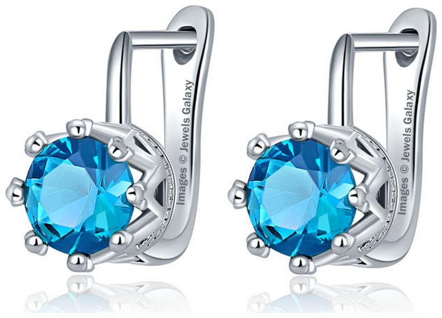 Jewels Galaxy Crystal Elements Exclusive Sky-Blue Platinum Plated Stunning Earrings For Women Girls
Jewels Galaxy Crystal Elements Exclusive Sky-Blue Platinum Plated Stunning Earrings For Women Girls